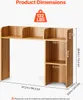SucceBuy Bibliothèque de bureau en bois à 2 étages, Voir les images du produit 3