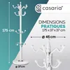CASARIA® Wieszak na ubrania Marmurowa podstawa Metal 14 Podgląd zdjęcia produktu 7