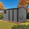 HOMAVO Gerätehaus Metall mit Pultdach, Gartenhaus Metall Produktbild-Vorschau 1