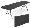 COSTWAY Campingtisch klappbar 244x75cm, Gartentisch Produktbild-Vorschau 1