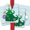 8 Geschenkanhänger mit Tannenbaum und Engel: Fröhliche Produktbild-Vorschau 1