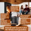 BLACK OAK Ascheeimer TOBA 5L – schwarz mit Deckel, Feger, Produktbild-Vorschau 6