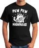 Herren T-Shirt Pew Pew Madafakas! Verrückte Katze Crazy Cat Produktbild-Vorschau 2