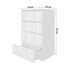 Kommode Schrank AVEN 60cm weiß lackiert, 4 Schubladen Produktbild-Vorschau 6