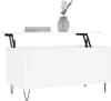 vidaXL Konferenčný stolík biely 90x44,5x45 cm Drevo Náhľad obrázku produktu 3