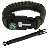 Survival náramok paracord 5v1 kompas kresadlo píšťalka Náhľad obrázku produktu 2