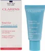 A product box and tube of Clarins Total Eye Contour Gel are shown side-by-side against a white background. Anteprima dell’immagine prodotto