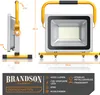 A product image showing a floodlight from different angles and its features. Anteprima dell’immagine prodotto