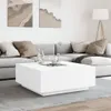 vidaXL Konferenční stolek s Infinity-LED White 100x100x40 Náhled obrázku produktu 4
