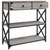 vidaXL Table console Gris Sonoma 75x28x75 cm Bois composite Voir les images du produit 4