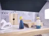 Aga Drevený domček pre bábiky s nábytkom 80cm Náhľad obrázku produktu 11