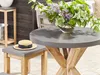 BELIANI Gartentisch Grau Faserzement rund 90 cm Produktbild-Vorschau 4