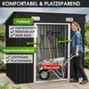 BRAST Gerätehaus Geräteschuppen Metall | 217x131x185cm | Produktbild-Vorschau 6