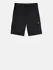 A pair of black cargo shorts is shown against a white background. Produktbild-Vorschau