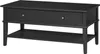 Couchtisch mit 2 Schubladen aus MDF schwarz Produktbild-Vorschau 4