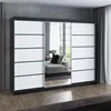 Schwebetürenschrank 200 cm, 3-türig, mit Spiegel & 4 Produktbild-Vorschau 1