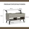 GOPLUS Couchtisch höhenverstellbar, Kaffeetisch mit Produktbild-Vorschau 6