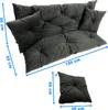 Coussin et dossier pour balançoire de jardin 100X60X50 cm + Voir les images du produit 3