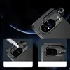A collage of images showing a smartphone camera lens protector and screen protector, with a space-themed background. Produktbild-Vorschau