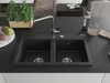 Mexen Hektor lavello in granito a 2 vasche 800 x 480 mm, Anteprima dell’immagine prodotto 3