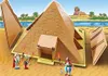 A Playmobil Egyptian pyramid playset with figures in a desert setting. Produktbild-Vorschau