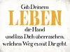 vianmo Holzschild 30x40 cm gib deinem Leben die Hand Produktbild-Vorschau 1