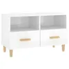 vidaXL TV-Schrank Hochglanz-Weiß 80x36x50 cm Holzwerkstoff Produktbild-Vorschau 1