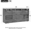 Merax Hochglanz Sideboard mit LED und Acryltüren, Kommode Produktbild-Vorschau 7