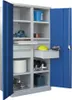 Schwerlastschrank - Vollblechtüren - Trennwand - 6 Böden - Produktbild-Vorschau 6