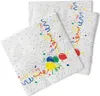 Tissue Serviette Party, 3-lagig, 33 x 33 cm, 100 Stück - Produktbild-Vorschau 2
