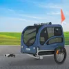 Hundeanhänger 45 kg Fahrradanhänger Kohlenstoffstahl + 600D Produktbild-Vorschau 8