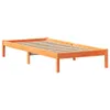 Massivholzbett ohne Matratze Wachsbraun 90x190 cm Produktbild-Vorschau 6