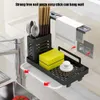 Organizér do kuchyňského dřezu, držák do kuchyňského dřezu Náhled obrázku produktu 5