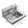 VEVOR Lavamani commerciale con rubinetto, lavabo in acciaio Anteprima dell’immagine prodotto 8