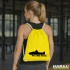 Huuraa Turnbeutel Petri Heil Fischergruß 12 Liter Yellow Produktbild-Vorschau 2