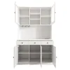 Merax Buffetschrank Hochschrank mit Glastüren und Produktbild-Vorschau 11