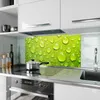 Küchenrückwand Spritzschutz Glas mit Motiv Wassertropfen 40 Produktbild-Vorschau 2