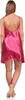 Damen kurzes Satin Negligé Nachtkleid Reizwäsche mit Produktbild-Vorschau 2
