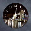 Glasuhr Wanduhr Küchenuhr Echt-Glas 30fi cm Brücke London Produktbild-Vorschau 2