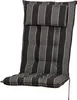 A high-back chair cushion with a striped pattern. Produktbild-Vorschau