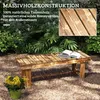 Outsunny Gartenbank Holzbank rustikal Massivholz für 2 Produktbild-Vorschau 5