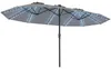 KOMFOTTEU 470 cm Doppel-Sonnenschirm XXL mit 144 LED Produktbild-Vorschau 1