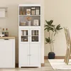 Kš¹chen-Sideboard mit 4 Tš¹ren, 2 offenen Regalb?den und Produktbild-Vorschau 4