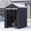 COSTWAY tuinhuis, garage-tent met oprolbare deur met rits, Productafbeelding-voorbeeld 8