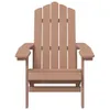 A front view of a brown Adirondack chair. Produktbild-Vorschau
