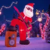 COSTWAY Kerstman, zelfopblazend, met gitaar en muziek, 180 Productafbeelding-voorbeeld 2