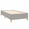 vidaXL Bettgestell ohne Matratze Hellgrau 90x190 cm Stoff Produktbild-Vorschau 3