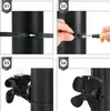 UISEBRT 4 Blätter Kaminventilator Ofenventilator Kaminofen Produktbild-Vorschau 8