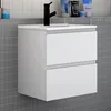 Badezimmermöbel 60cm CINIC-Serie Dünn Keramik Waschtisch Produktbild-Vorschau 1