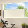 Vidaxl Garden Bildschirm Ausziehbar 100x300 cm Crema Anteprima dell’immagine prodotto 3